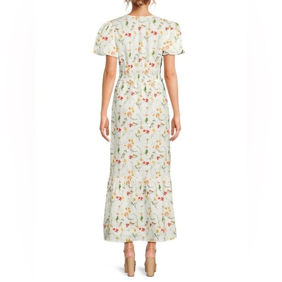 100% Linen Ruffle-Hem Maxi - Picture 2 of 4